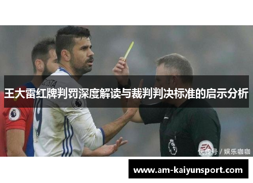 王大雷红牌判罚深度解读与裁判判决标准的启示分析 王大雷红牌判罚深度解读与裁判判决标准的启示分析